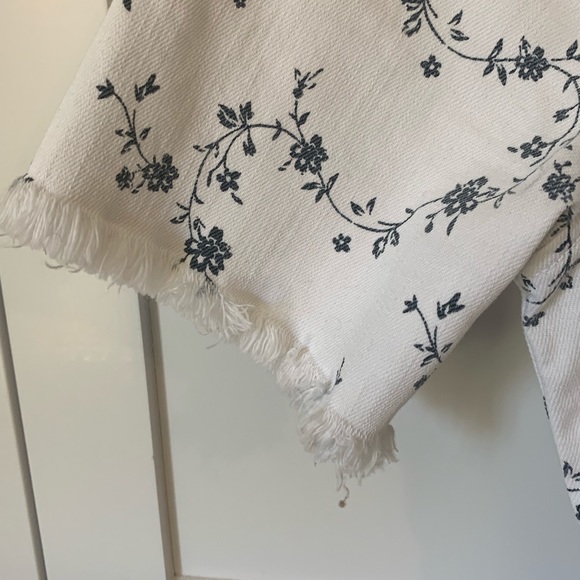 Denim Dress with navy blue floral print - Picture 2 of 8